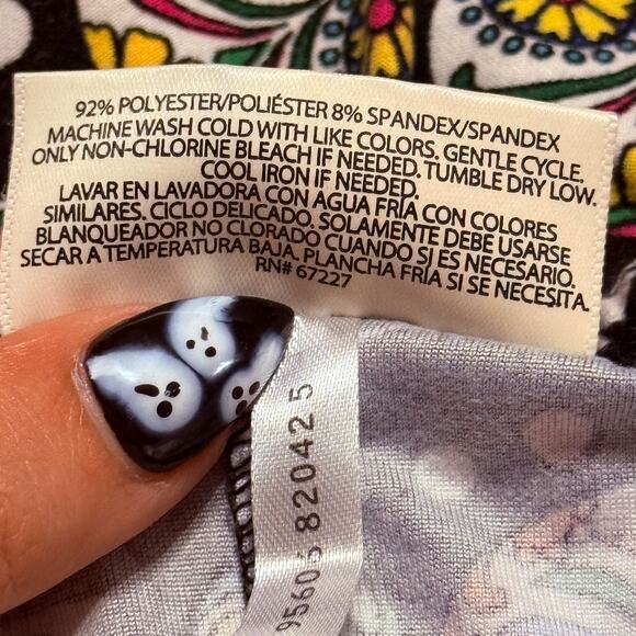 Sugar Skull Floral Print Leggings -Large - Picture 6 of 8